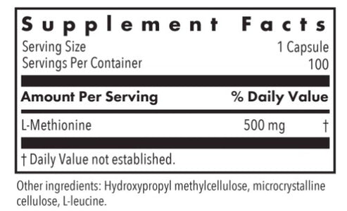 Allergy Research Group L-Methionine 100c