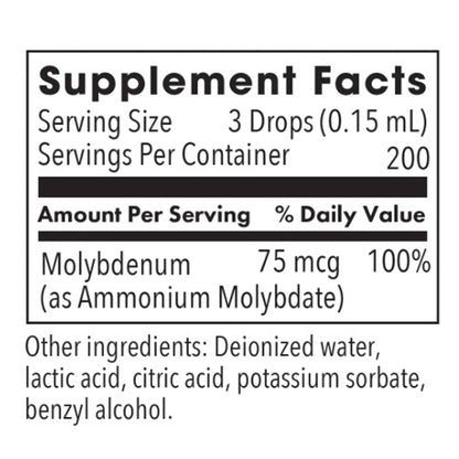 Allergy Research Group Liquid Molybdenum 30ml