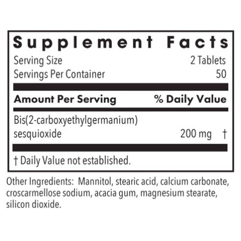 Allergy Research Group OrganoGermanium 100t