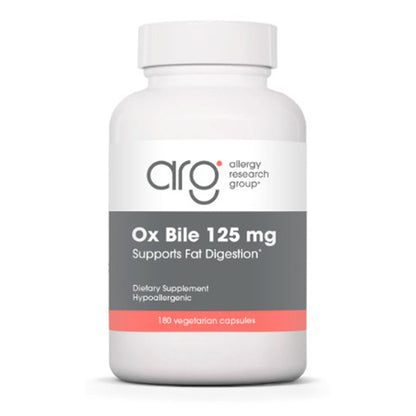 Allergy Research Group Ox Bile 125mg 180c
