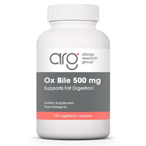 Allergy Research Group Ox Bile 500mg 100c