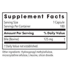 Allergy Research Group Ox Bile 125mg 180c
