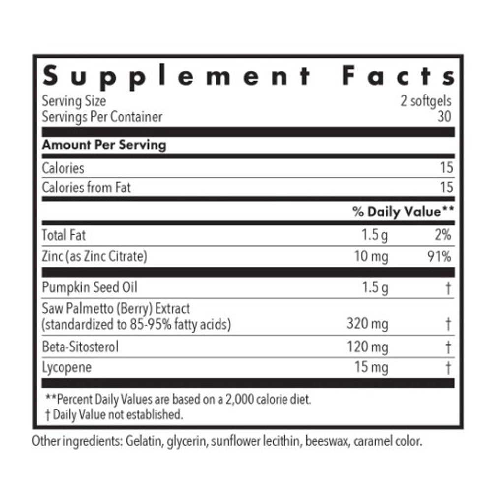 Allergy Research Group Palmetto Complex II with Lycopene 60sg