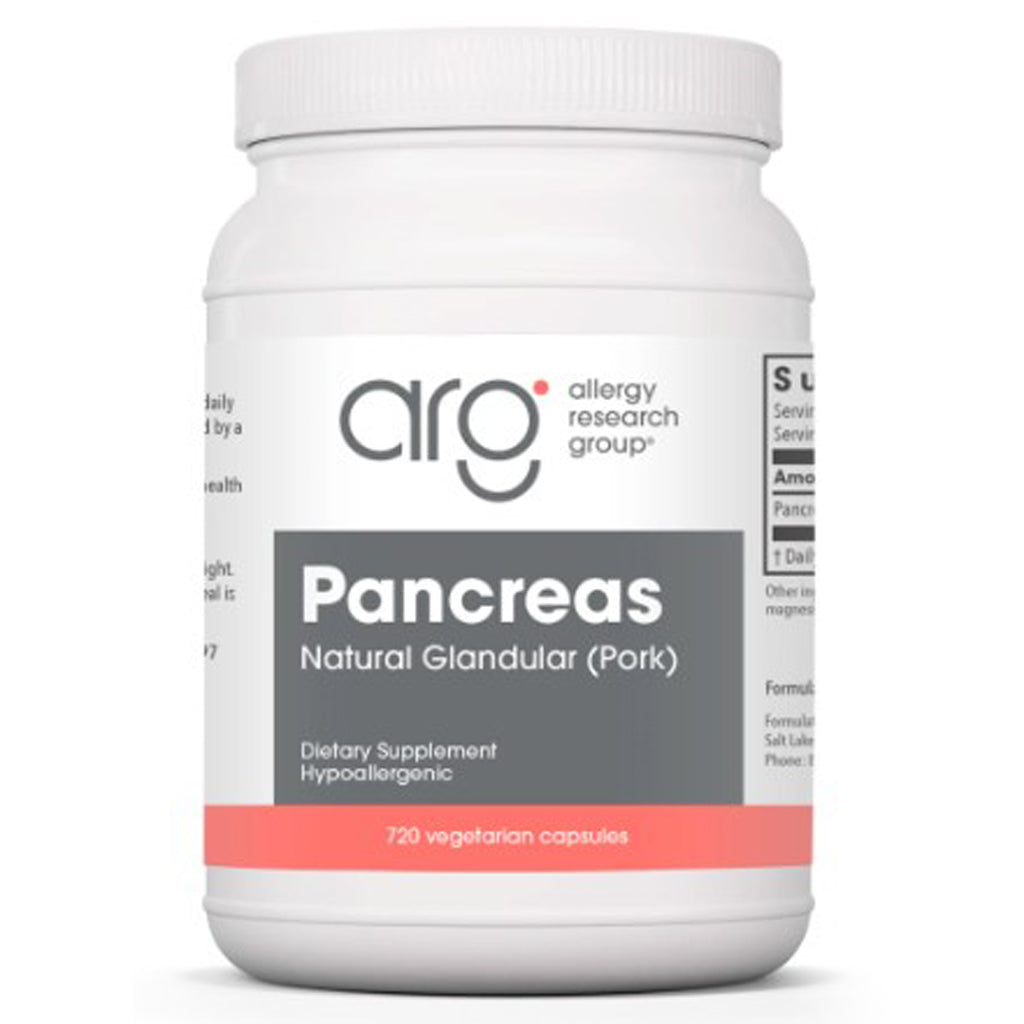 Allergy Research Group Pancreas Natural Glandular (Pork) 720c