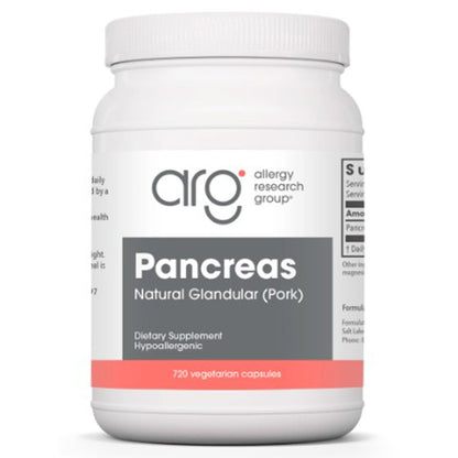 Allergy Research Group Pancreas Natural Glandular (Pork) 720c