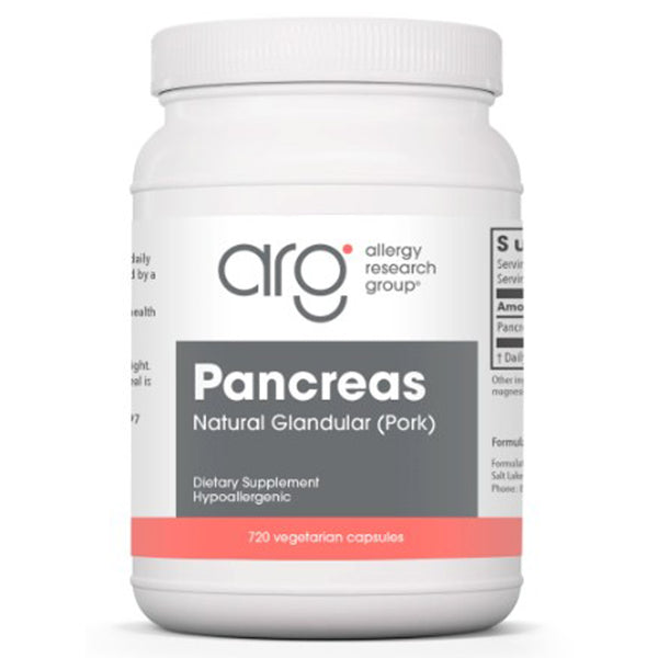 Allergy Research Group Pancreas Natural Glandular (Pork) 720c