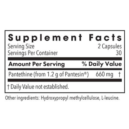 Allergy Research Group Pantethine 60c