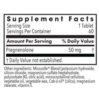 Allergy Research Group Pregnenolone 50mg 60t