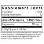 Allergy Research Group Pregnenolone 100mg Micronized Lipid Matrix 60t