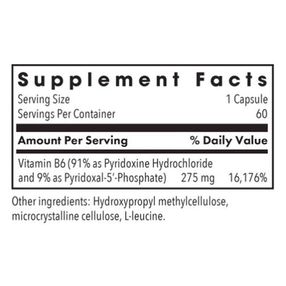 Allergy Research Group Pyridoxine P5P 60c