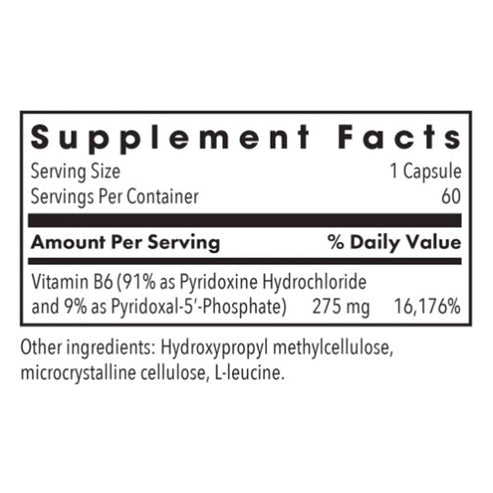 Allergy Research Group Pyridoxine P5P 60c