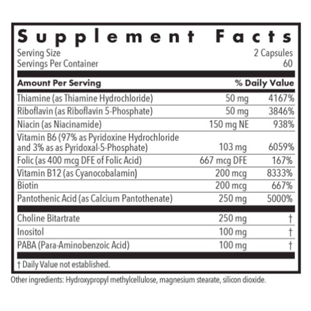 Allergy Research Group Super Vitamin B Complex 120c
