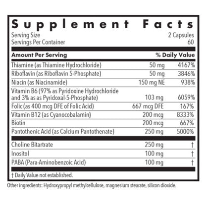 Allergy Research Group Super Vitamin B Complex 120c