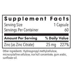 Allergy Research Group Zinc Citrate 25mg 60vc