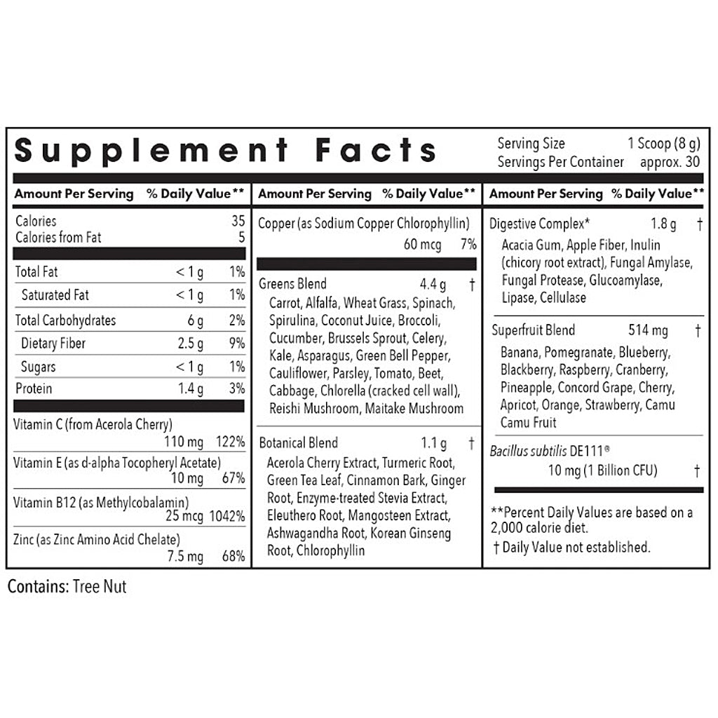 Allergy Research Group Super Greens Powder 8.45 oz