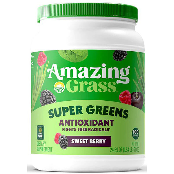 Amazing Grass Super Greens Antioxidant - Sweet Berry 24.69oz 100 servings