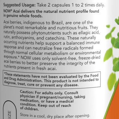 NOW Acai 500mg 100vc