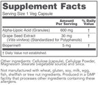 Protocol for Life Balance Alpha-Lipoic Acid 600 mg 60vc