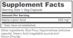 Protocol for Life Alpha-Lipoic Acid 250 mg 90c