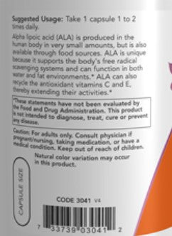 NOW Alpha Lipoic Acid 100mg 120vc