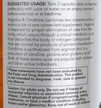 NOW Arginine & Ornithine 500/250 mg 100c