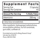 Allergy Research Group Artemisinin 100mg 90c