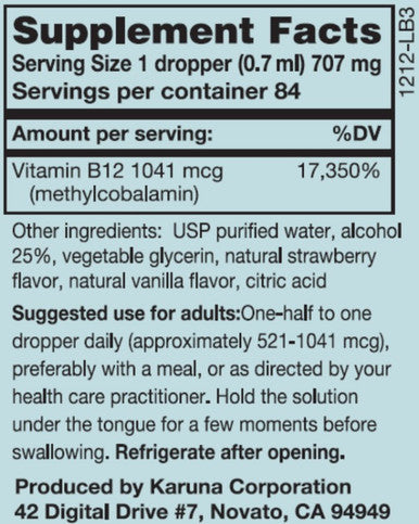 Karuna B-12 Liquid 2oz