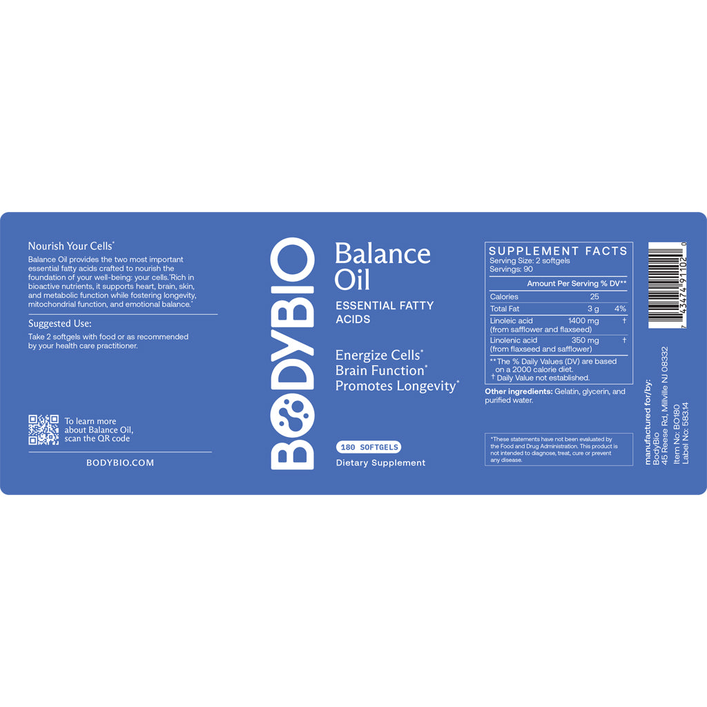 BodyBio Balance Oil 180sg