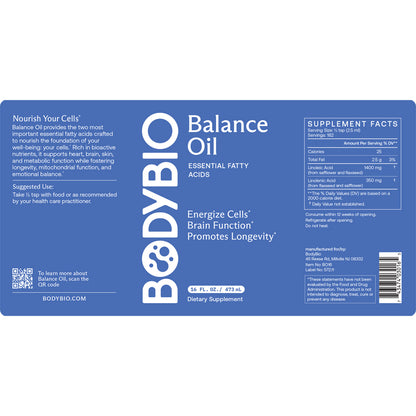 BodyBio Balance Oil Liquid 16 oz.