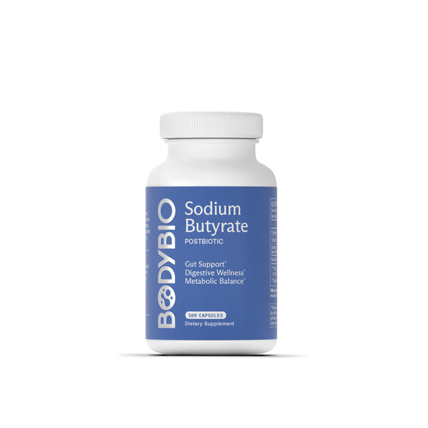 BodyBio Sodium Butyrate 600mg 100c