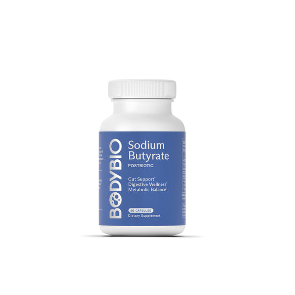 BodyBio Sodium Butyrate 600mg 60c