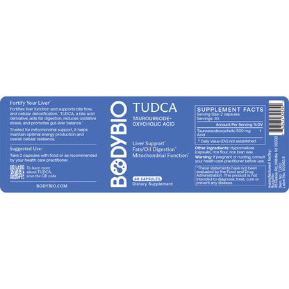 BodyBio Tudca 60c