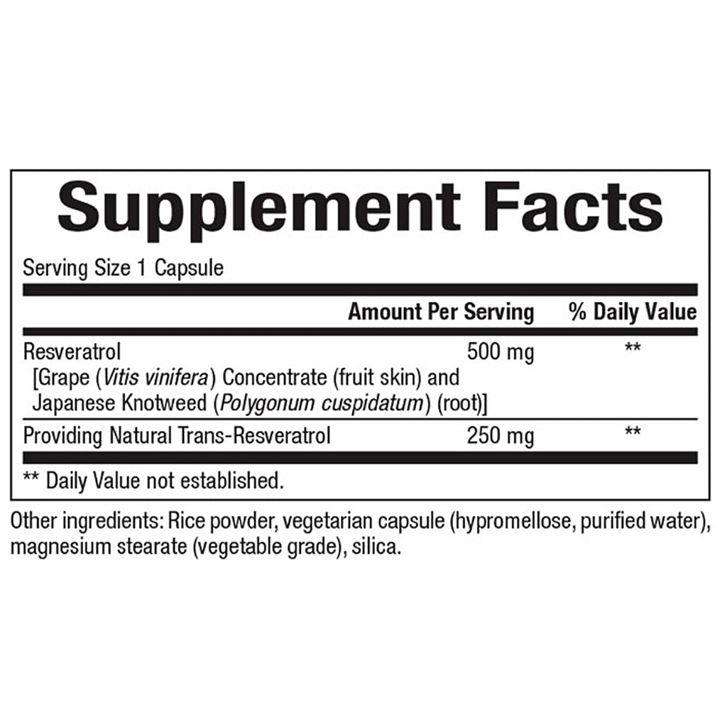 Bioclinic Naturals Resveratrol 60vc