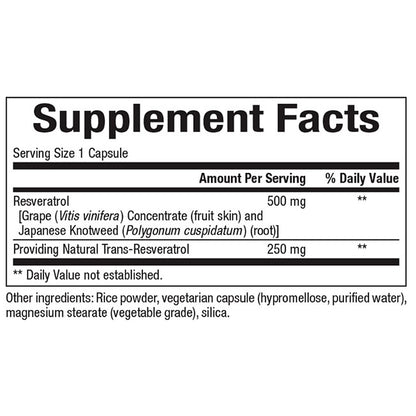 Bioclinic Naturals Resveratrol 60vc