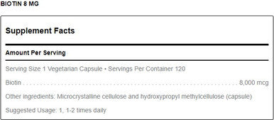Douglas Laboratories Biotin 8 mg 120C