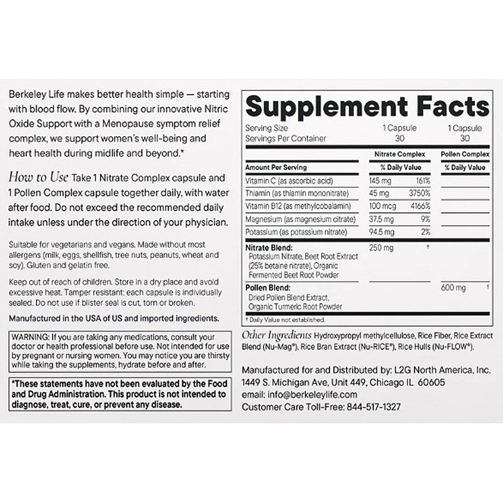 Berkeley Life Menopause and Heart Health Support 60caps