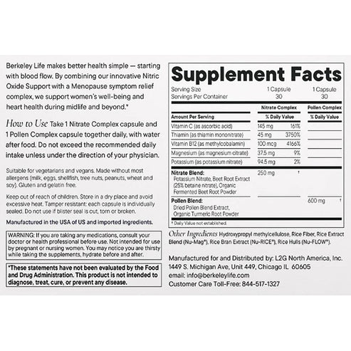 Berkeley Life Menopause and Heart Health Support 60caps