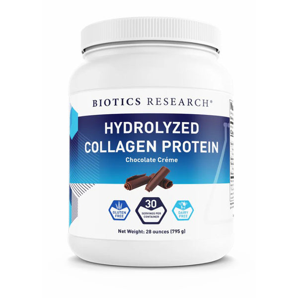 Biotics Research Hydrolyzed Collagen Protein Chocolate 28 oz. (795g)
