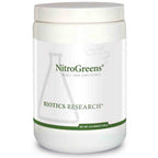 NitroGreens container by Biotics Research on a white background