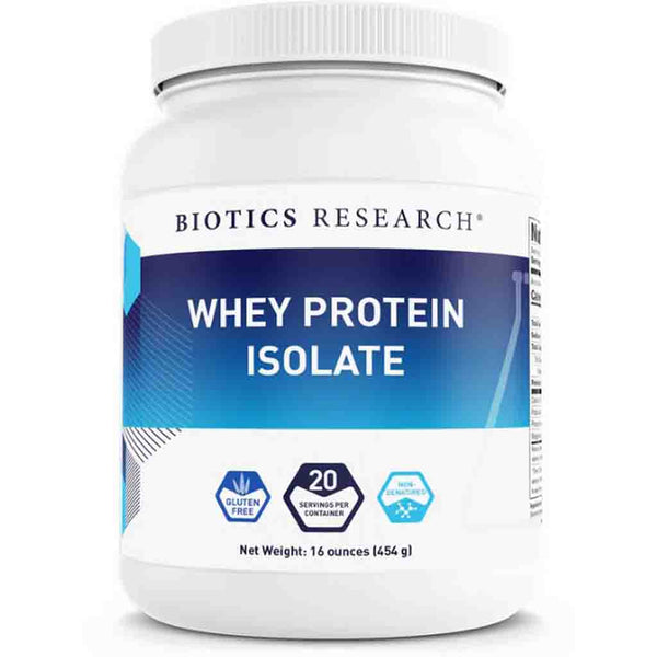 Biotics Research Whey Protein Isolate Plain 16oz.