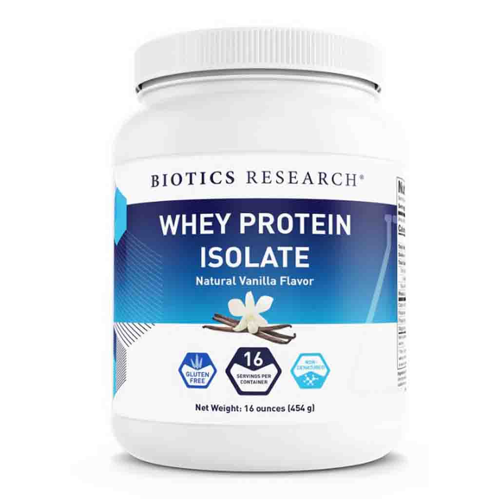 Biotics Research Whey Protein Isolate Vanilla 16oz.