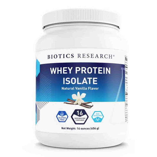 Biotics Research Whey Protein Isolate Vanilla 16oz.