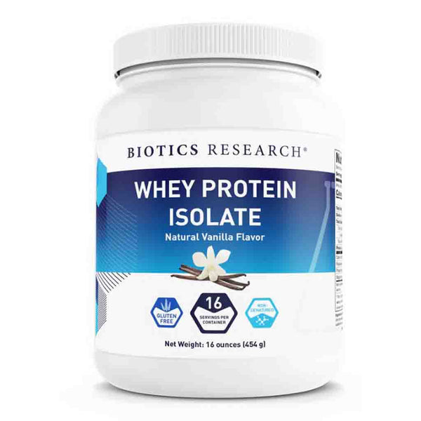 Biotics Research Whey Protein Isolate Vanilla 16oz.