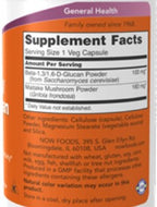 NOW Beta 1, 3/1, 6-D-Glucan 90vc