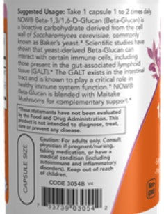 NOW Beta 1, 3/1, 6-D-Glucan 90vc