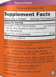 NOW Beta-Sitosterol plant sterols 180sg