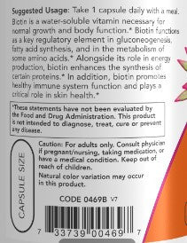 NOW Biotin 1000 mcg 100vc