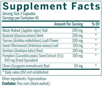 Genestra Black Walnut Capsules 90c