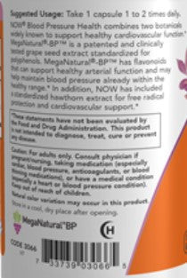NOW Blood Pressure Health 90vc