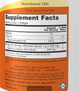NOW Borage Oil 1000mg 120sg